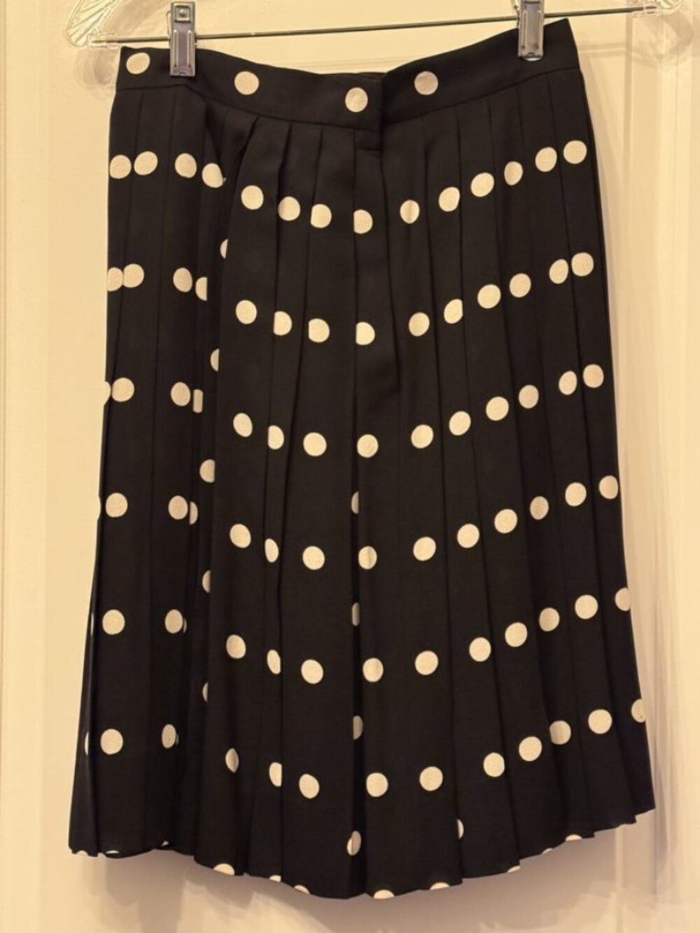 Anne Klein II Vintage Silk Polka Dot Blazer & Skirt Set Size 6